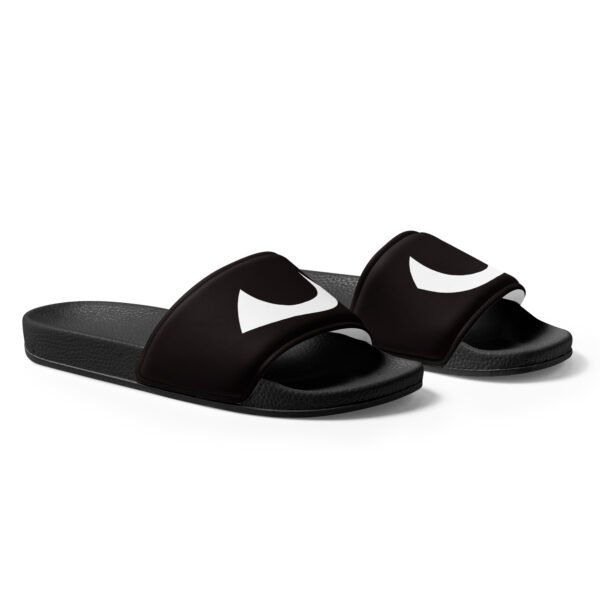 "Eyes" Unisex Black Slides - Image 3